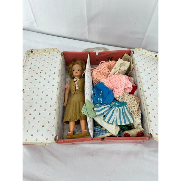 Vintage Ideal Pepper Doll with Wardrobe Trunk & Clothing Accessories - Picture 1 of 16